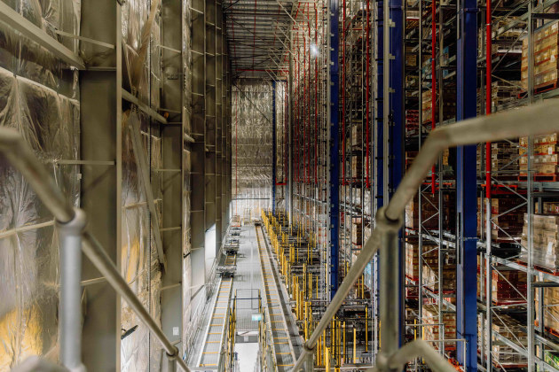 Arnott's automated distribution centre at its Huntingwood site in Western Sydney.