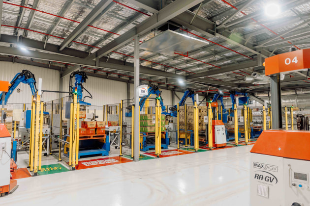 Robotic Automation delivered the palletisation system used in Arnott's new automated distribution centre.