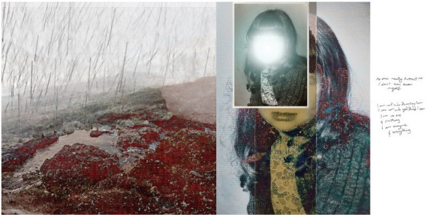 I don't always understand/selectively mute (diptych) by Arrayah Loyndi. I don't feel like I belong in my body, it feels awkward and uncomfortable like an ill fitting suit. I live in a constant state of confusion...of others, of myself. I am not who they say I am, I am not who you think I am. I am no one and nothing, I am everyone and everything, So come and find me, but only in the small moments when I want to be found. I make no promise that I will be there. (neurodivergence/trauma).
Archival pigment printing on canson rag.