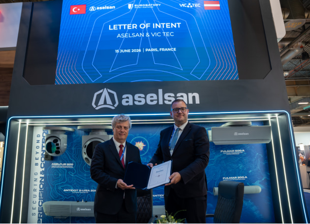 Aselsan has strengthened its international footprint through the signing of two strategic agreements at Eurosatory 2026, designed to expand defence cooperation and enhance interoperability across allied defence ecosystems.

Credit: Aselsan