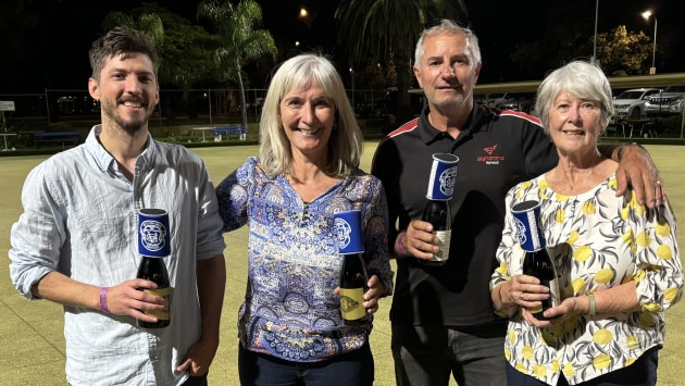 The victors: the awesome foursome