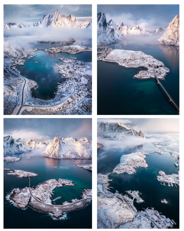 Aerial category winner, Benjamin Chubb, ReineFjorden.