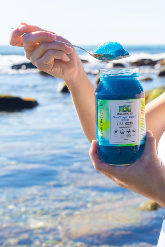 This year’s People’s Choice Award winner at the Naturally Good Awards was Natures Farmer Sea for its boldly blue, Blue Tongue Wizard Sea Moss Gel. (Image: Natures Farmer Sea)