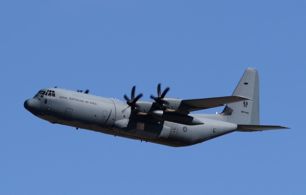 A Lockheed C-130J-30 Hercules. (Nigel Pittaway)