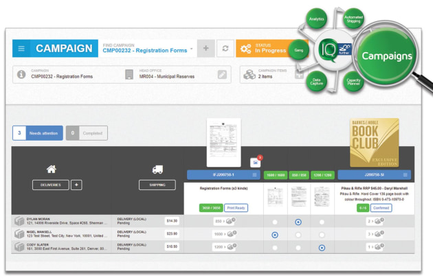 The Campaigns module is the latest from printIQ's Further suite of modules.