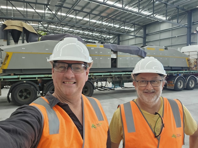 Stephen Richards (left), managing director of Circular Communities Australia.