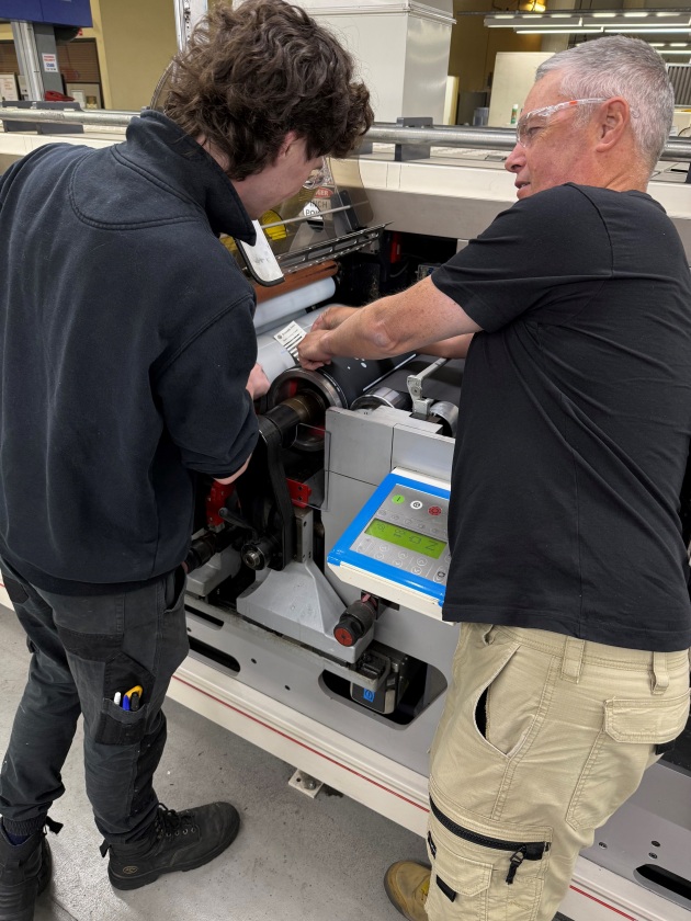 Group training officer Chris Dean imparts his expertise