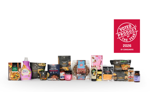 Coles successful products in the 2026 Product of the Year awards.