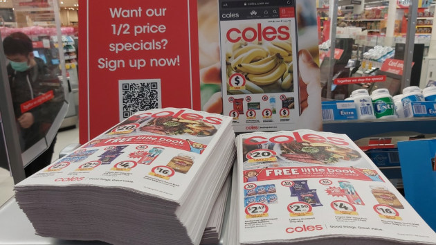 Displaced by digital: Coles catalogues