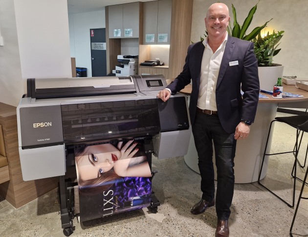 New beginnings: Craig Heckenberg, managing director, Epson Australia, in the company's new Australia headquarters, with the new P9360 44
