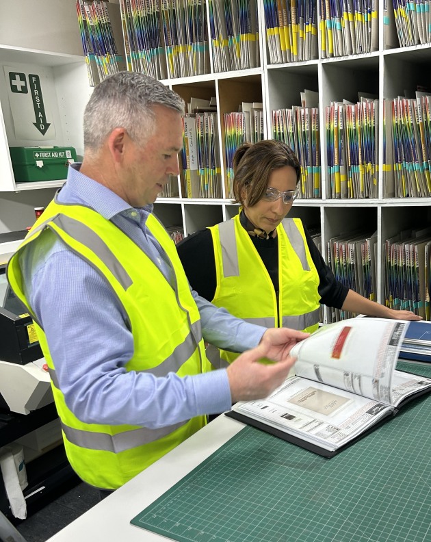 MCC VP Daren Hudson and Tatiana Berardinelli, chief HR officer, MCC Global