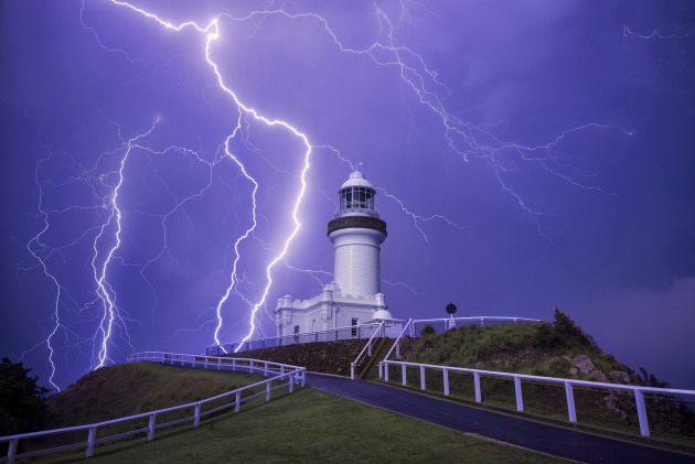 Byron Lighthouse, NSW. Of all the lightning strikes I’ve captured this one still has my ears ringing. This was a single frame and the noise that accompanied this strike was deafening. I used the fence line as a leading line into the frame. Nikon D810, 16-35mm f/4 lens @ 26mm, 20s @ f/9, ISO 200.