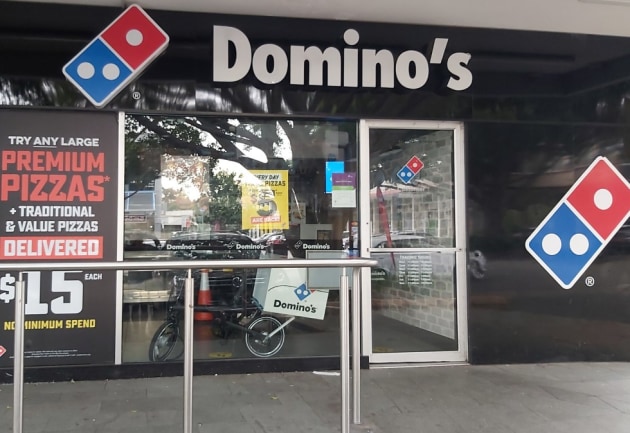 Backing Aussie print: Domino's