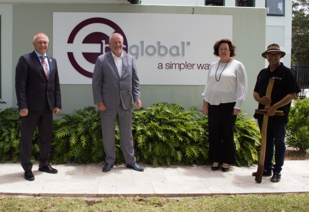 Transitioning: (l-r) David Harris, MP, Paul Freeman, Ann Freeman, Uncle Gavi Duncan.