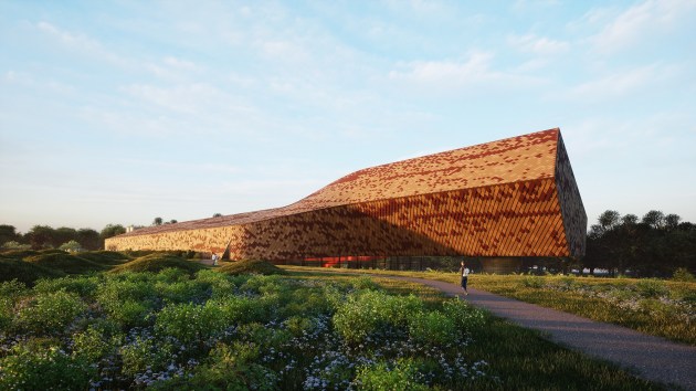 Planned exterior of the new facility.
Source: Old Young's
