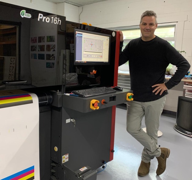 Speed to market: Fraser McEwen, Eyetonic, with the new EFI 16h hybrid printer