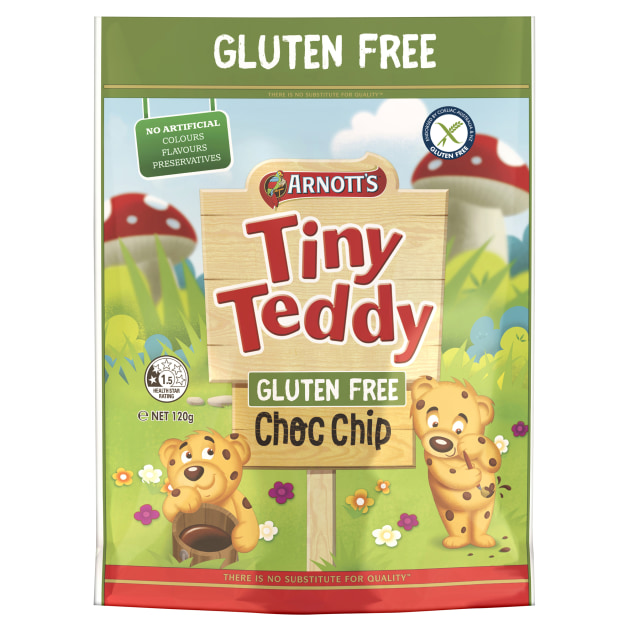 Arnott’s has released a gluten free version of three of its classic favourites – Choc Chip Tiny Teddies, Scotch Finger and Choc Ripple.