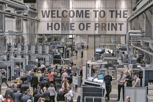 Week of celebration: 1500 guests included a tour of the new Home of Print during the week