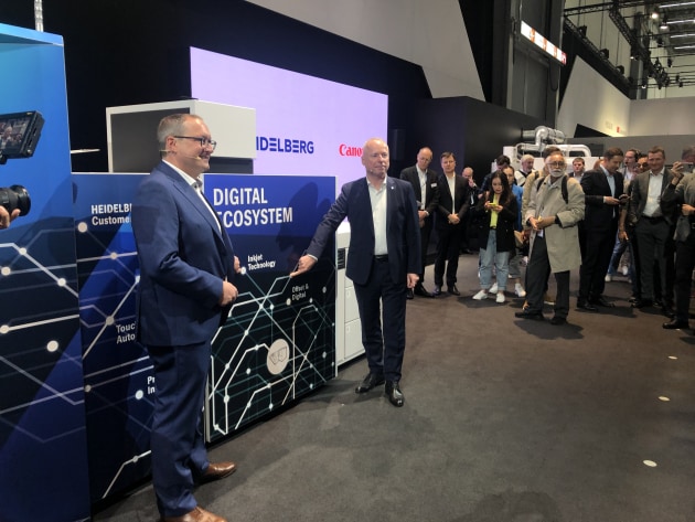 Heidelberg is partnering with Canon in the latest round of inkjet presses, the JetFire range.