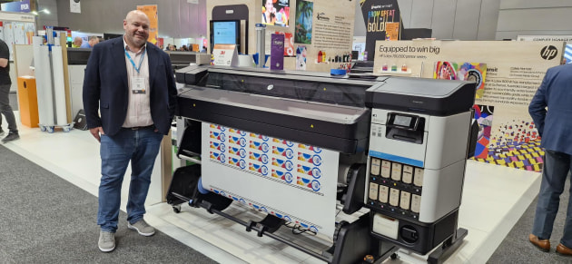 Turnkey solution: Jeremy Brew with the HP 630W at Visual Impact