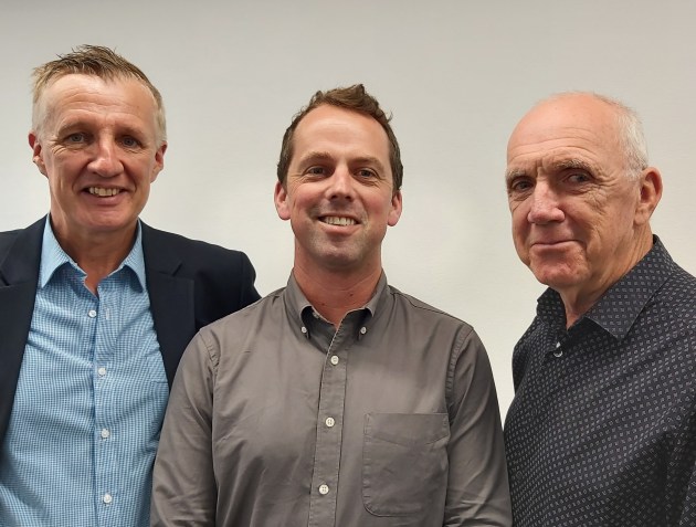 New deputy editor: Ian Ackerman (centre) joins editor-at-large Patrick Howard (right) and editor Wayne Robinson (left) on the Print21 editorial team