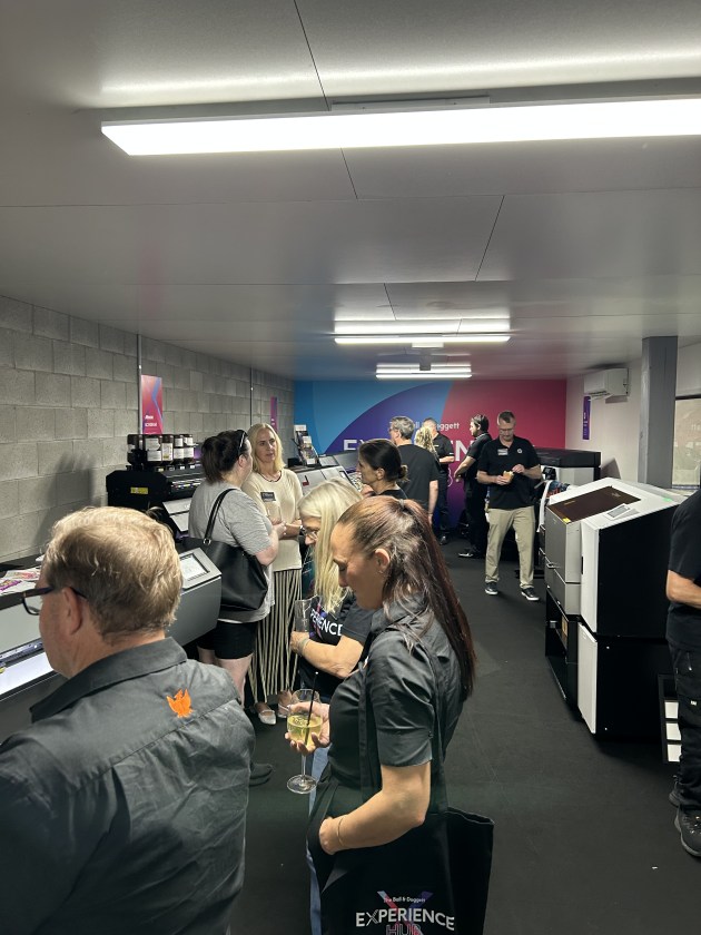 Experience the future of print first-hand: Over 50 guests from across the print, sign and graphics, packaging and textile sectors were in attendance