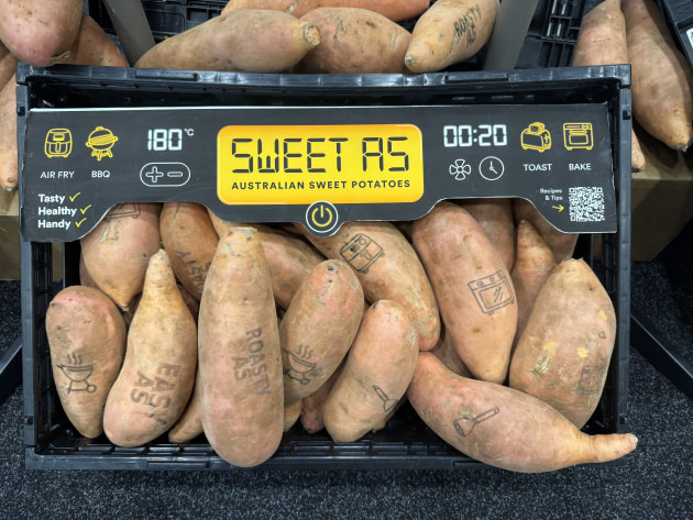 The 'Sweet As' campaign will see sweet potatoes marked using Natural Branding technology from Result Group.