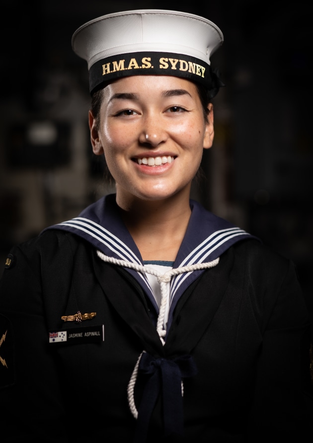 Jasmine Aspinall of the Royal Australian Navy.
Credit: Supplied