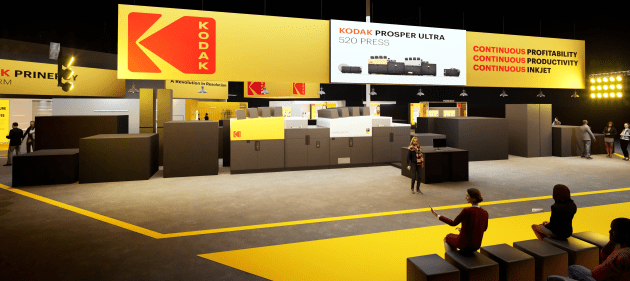 Inkjet and offset: Kodak booth at drupa