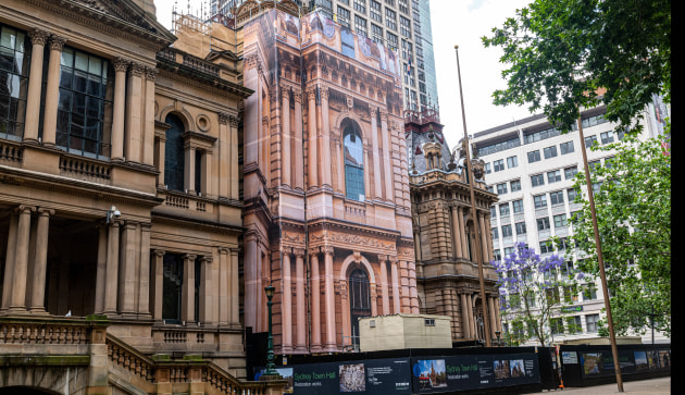 Big wrap: Mesh Direct at Sydney Town Hall