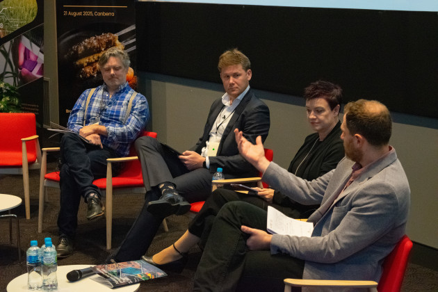 The first panel focused on the role of the bioeconomy in securing Australia, emphasising the critically intertwined nature of national security and future food.
Source: CAA