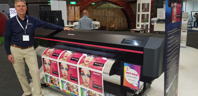 New Xpert prrinters from Mutoh: Russell Cavenagh at PrintEx