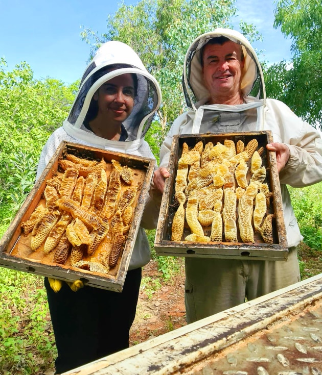 Naomi and David Appleby from Walaja Raw Bush Honey.