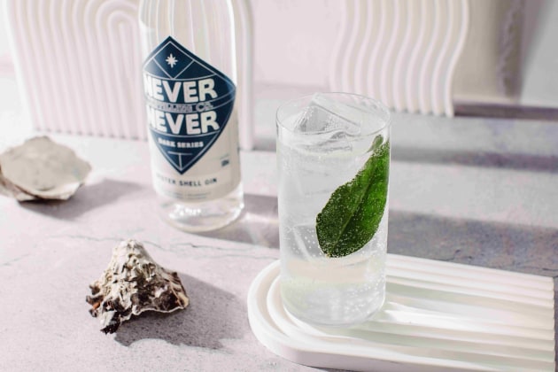 Never Never Distilling's Oyster Shell Gin was the result of a collaboration with Society Restaurant.