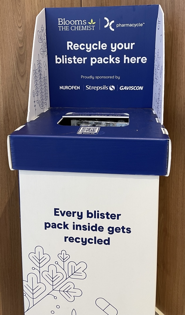 Blister pack collection boxes