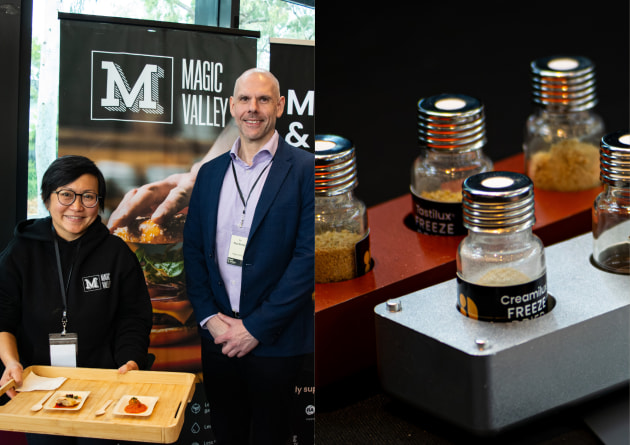 The day even included tastings of some of the biotech companies' innovative products, with cultivated meat canapés from Magic Valley and chocolate from Nourish Ingredients.
Source: CAA