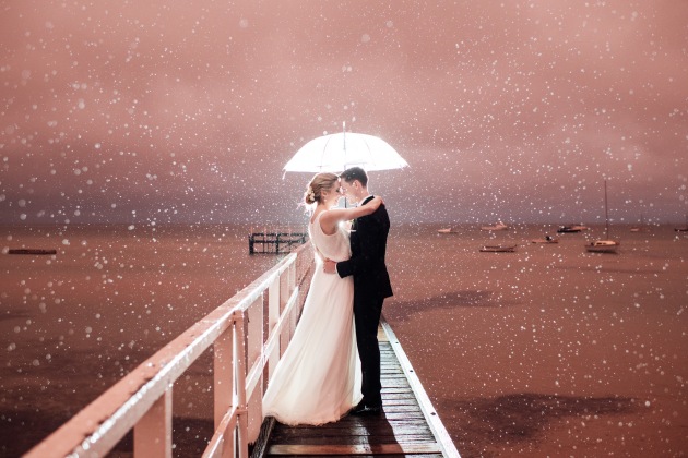 © Jerome Cole. Rainy sunset. Single Shot category featured entry, Australasia's Top Wedding Photographers 2021.