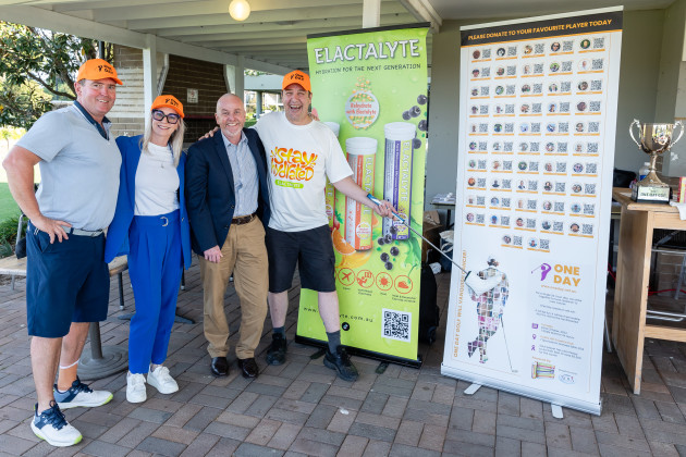 Sam Johnson and Rodney Frost with genomic research agency Omico CEO, Ian Black, and Omico head of marketing, Kym Bramich
(Photo credit: CraigTiberti, Deep Edge Studios.)