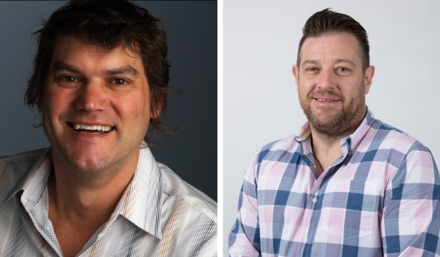 Peter Orel's Finsbury Green (left) has bought the client list of Waratah Group, run by CEO Brett Chalmers (right), which has entered voluntary administration.