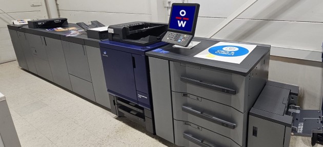 Same Day Printing: One of the 45 Konica Minolta C4080s now installed at Officeworks stores