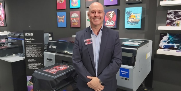 Opportunities: Craig Heckenberg at the launch of the new Epson digital print solutions