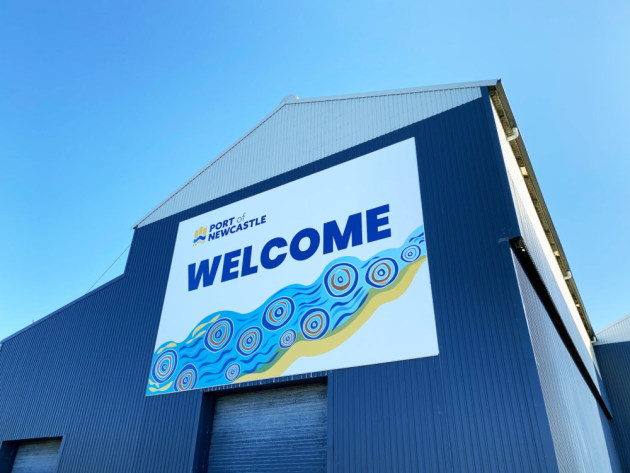 Welcome: Broadley Signs produces new signage for Port of Newcastle