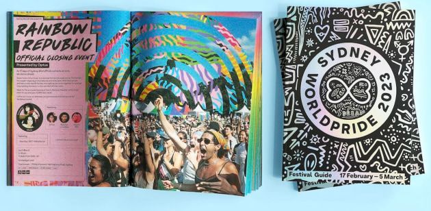 Printed by IVE: 144pp full-colour Sydney World Pride festival guide