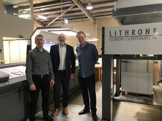 New long perfector: Printgraphics directors (l-r) Mark Terrill, Nigel Quirk and Sam Keen