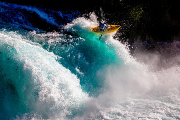 WINNER of Energy by Red Bull Photography: Rod Hill (New Zealand). Canoe Slalom athlete River Mutton at Huka Falls, Taupo, New Zealand. Image: Rod Hill / Red Bull Illume