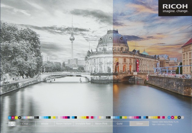 New for Ricoh Pro C7200: gold and silver toners