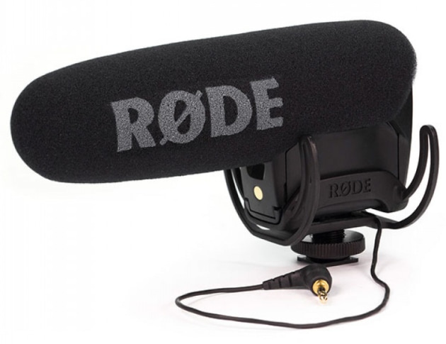 RODE's Videomic Pro is a broadcast quality condenser microphone. It retails for about $250 and is suitable for most audio jobs.