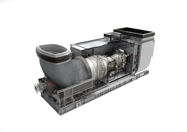 A cutaway of Roll Royce's MT30 turbine. Credit: RR