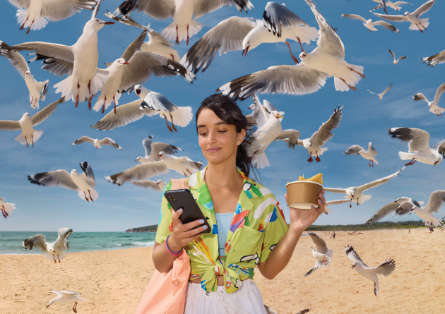 © Sarah Adamson. Shot for the Telstra campaign, They’re definitely not worried about data.