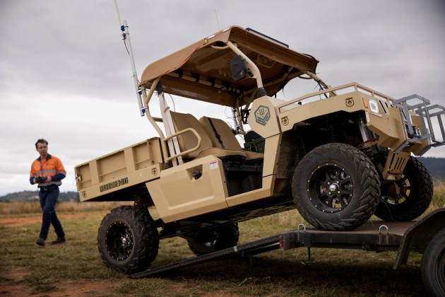 The developed Agile Ground Target System, nicknamed the Nova Rova. (Nova Systems)